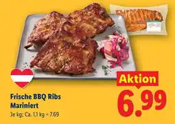 Lidl Frische bbq ribs mariniert Angebot