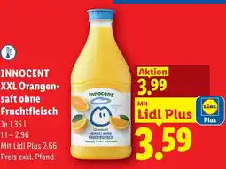 Lidl Innocent xxl orangen saft ohne fruchtfleisch Angebot