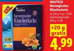 Lidl Nautica norwegischer räucherlachs Angebot