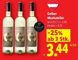 Lidl Gelber muskateller Angebot