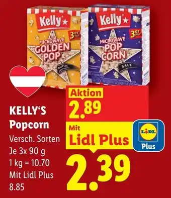 Lidl Kelly's popcorn Angebot