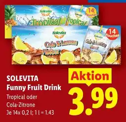 Lidl Solevita funny fruit drink Angebot