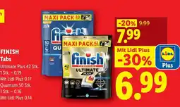Lidl Finish tabs Angebot