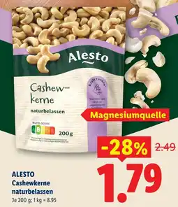 Lidl Alesto cashewkerne naturbelassen Angebot