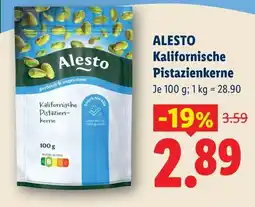 Lidl Alesto kalifornische pistazienkerne Angebot