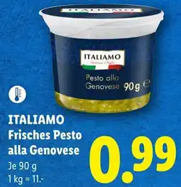 Lidl Italiamo frisches pesto alla genovese Angebot