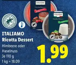 Lidl Italiamo ricotta dessert Angebot