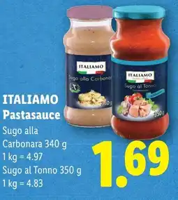 Lidl Italiamo pastasauce Angebot