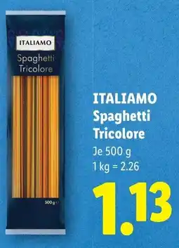Lidl Italiamo spaghetti tricolore Angebot