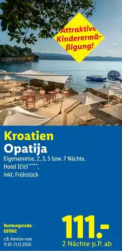 Lidl Kroatien opatija Angebot