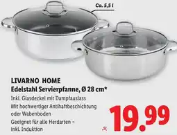 Lidl Livarno home edelstahl servierpfanne Angebot