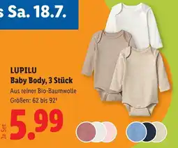 Lidl Lupilu baby body 3 stück Angebot