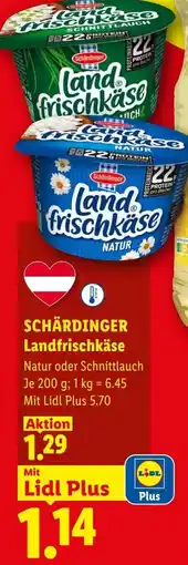 Lidl Schärdinger landfrischkäse Angebot