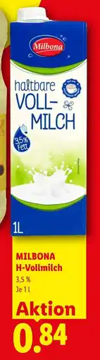 Lidl Milbona h-vollmilch Angebot
