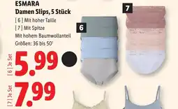 Lidl Esmara damen slips, 5 stück Angebot
