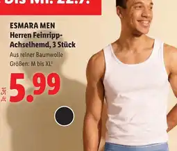 Lidl Esmara men herren feinripp achselhemd, 3 stück Angebot