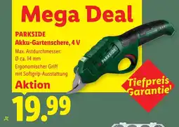 Lidl Parkside akku-gartenschere, 4 v Angebot
