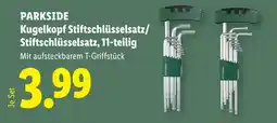 Lidl Parkside kugelkopf stiftschlüsselsatz/ stiftschlüsselsatz 11-teilig Angebot