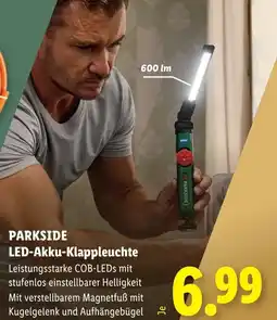 Lidl Parkside led akku klappleuchte Angebot