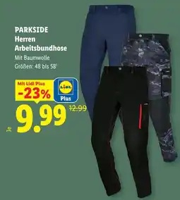 Lidl Parkside herren arbeitsbundhose Angebot