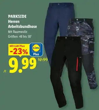 Lidl Parkside herren arbeitsbundhose Angebot
