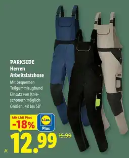 Lidl Parkside herren arbeitslatzhose Angebot