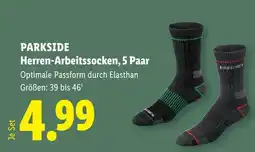 Lidl Parkside herren arbeitssocken 5 paar Angebot