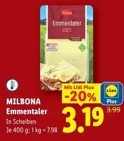 Lidl Milbona emmentaler Angebot