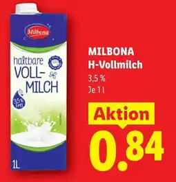 Lidl Milbona h-vollmilch Angebot