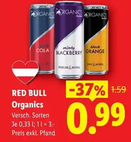 Lidl Red bull organics Angebot