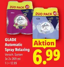 Lidl Glade automatic spray relaxing Angebot