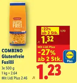 Lidl Combino glutenfreie fusilli Angebot