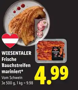 Lidl Wiesentaler frische bauchstreifen mariniert Angebot