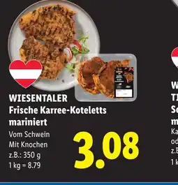 Lidl Wiesentaler frische karree-koteletts mariniert Angebot
