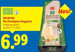 Lidl Milbona bio parmigiano reggiano Angebot