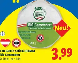 Lidl Ein gutes stück heimat bio camembert Angebot