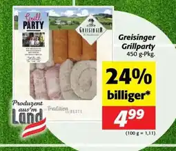 Nah&Frisch Greisinger grillparty Angebot