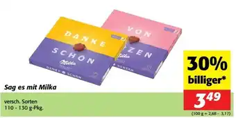 Nah&Frisch Sag es mit milka Angebot