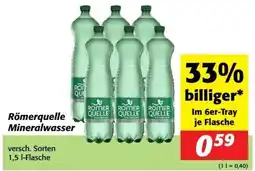 Nah&Frisch Römerquelle mineralwasser Angebot