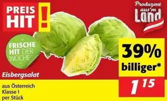 Nah&Frisch Eisbergsalat Angebot