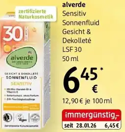 dm Alverde sensitiv Angebot