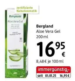 dm Bergland aloe vera gel Angebot
