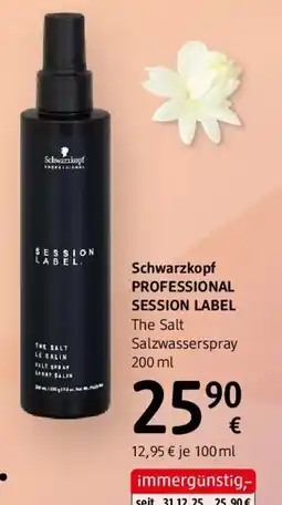dm Schwarzkopf professional session label Angebot