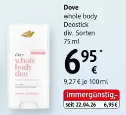 dm Dove Angebot