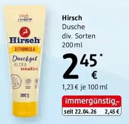 dm Hirsch Angebot