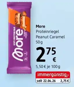 dm More proteinriegel peanut caramel Angebot