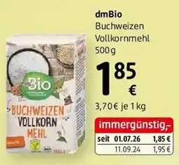 dm dmBio Buchweizen Vollkornmehl Angebot