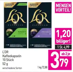 Sutterlüty L'OR Kaffeekapseln Angebot
