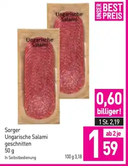 Sutterlüty Sorger ungarische salami geschnitten Angebot