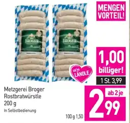 Sutterlüty Metzgerei broger rostbratwürstle Angebot